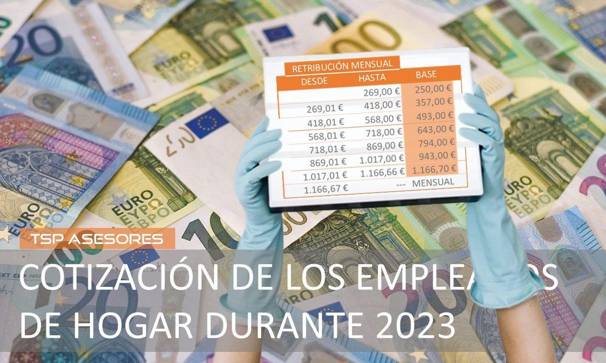 Cotización de los empleados de hogar durante 2023
