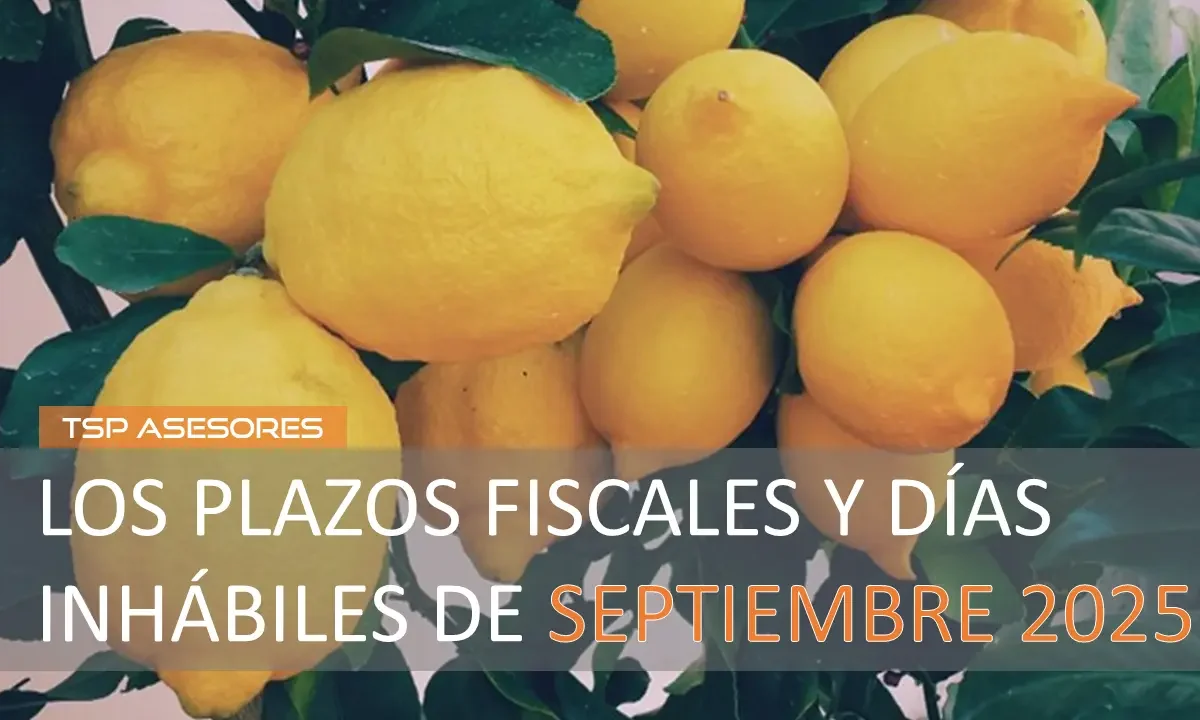 Los plazos fiscales y días inhábiles de septiembre 2025