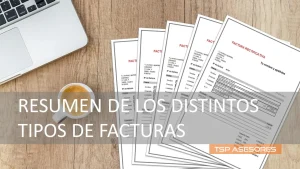Resumen de los distintos tipos de facturas