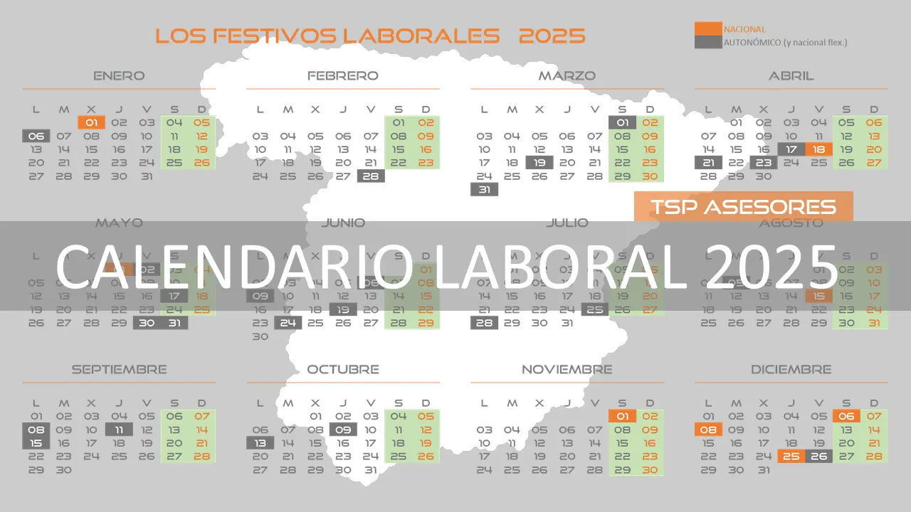 Calendario de festivos laborales 2025