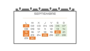 Calendario 2025 Contribuyente #09 Septiembre