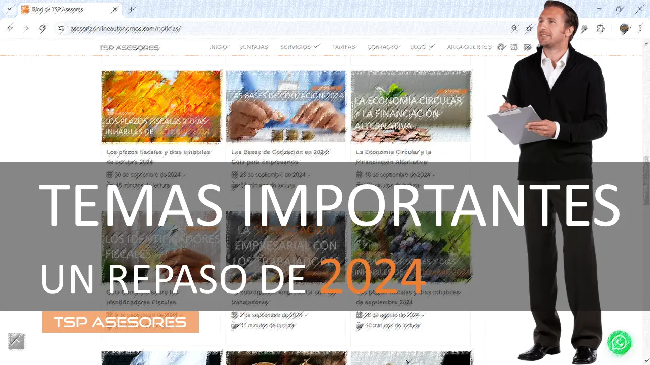Artículos sobre fiscales, contables y laborales (un repaso de 2024)
