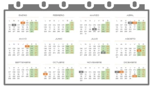 Calendario Festivos Nacionales