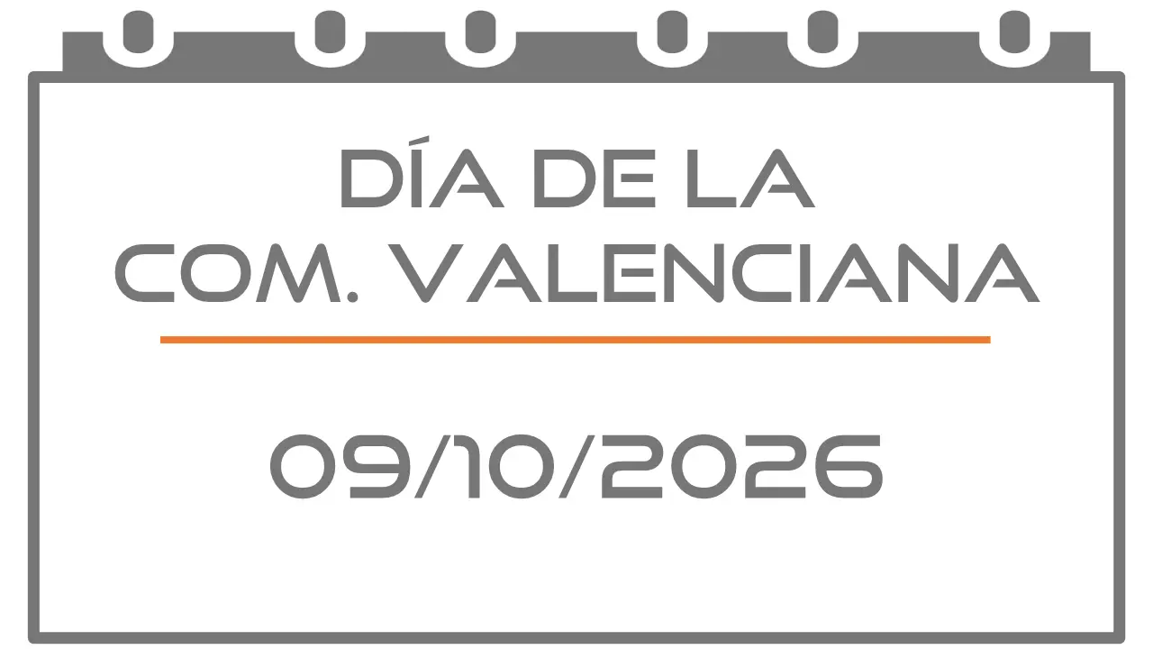 Día de la Comunitat Valenciana (Festivo 09-10-2026)