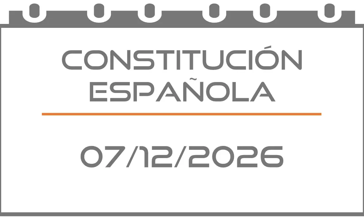 Lunes siguiente al Día de la Constitución Española (Festivo 07/12/2026)