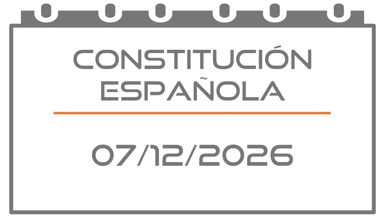 Lunes siguiente al Día de la Constitución Española (Festivo 07-12-2026)