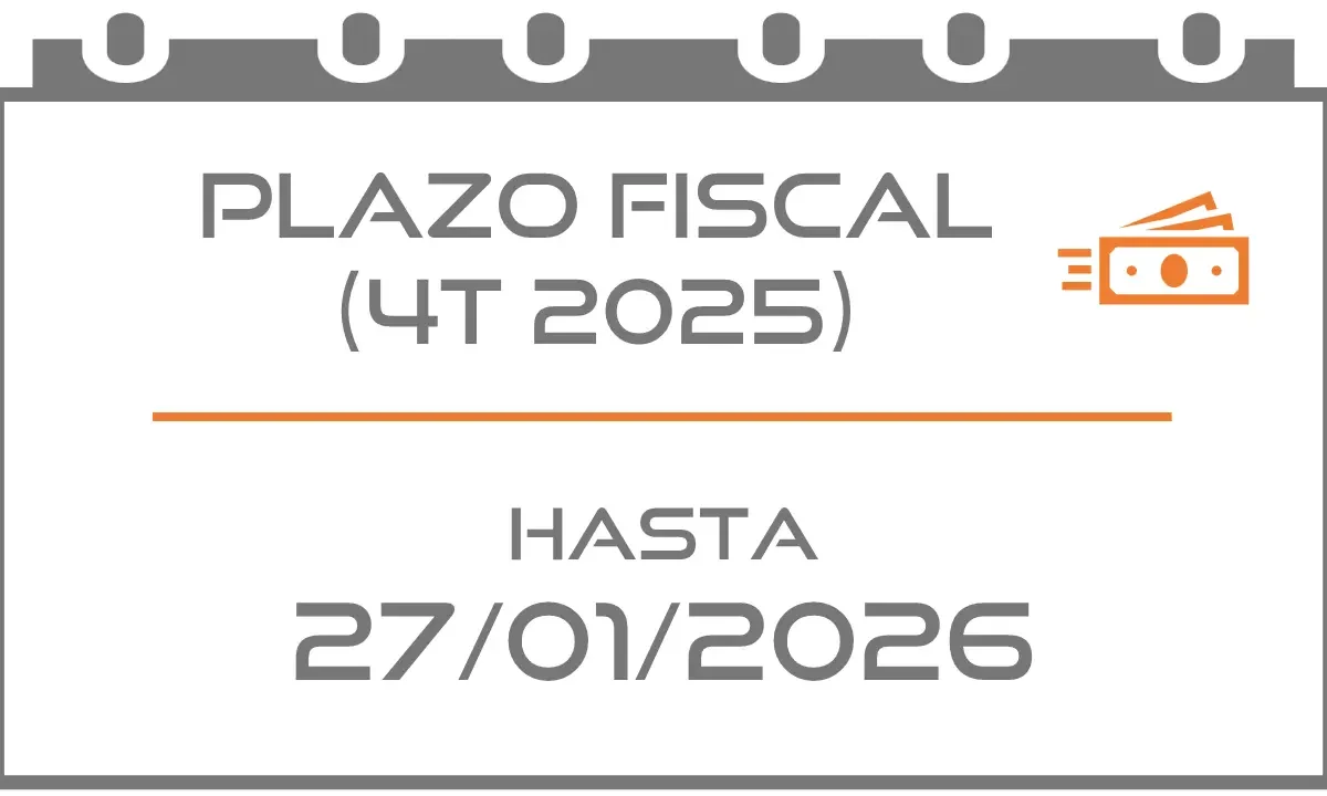 Domiciliar modelos 130, 131, 303, 309: 4T 2025 (Fiscal 27/01/2026)