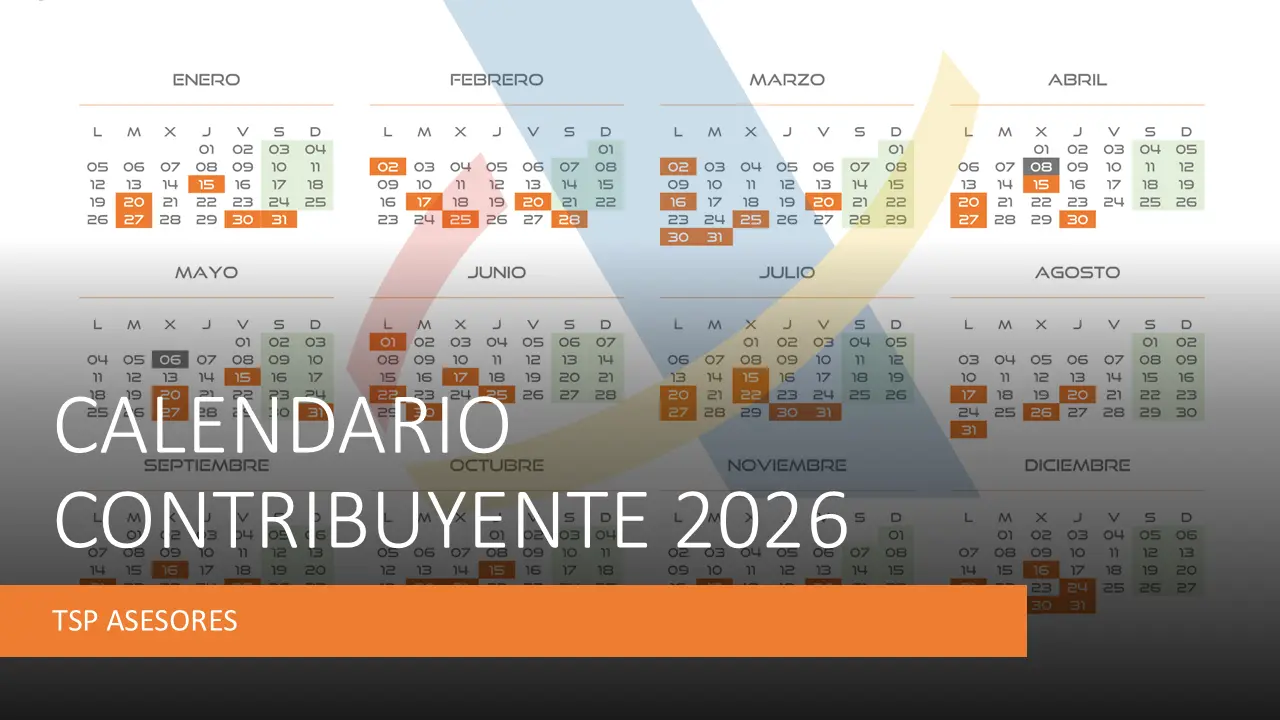 Calendario del contribuyente 2026