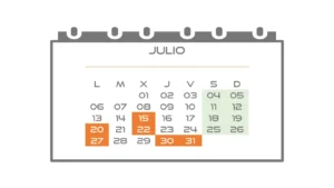 Calendario 2026 Contribuyente #07 Julio