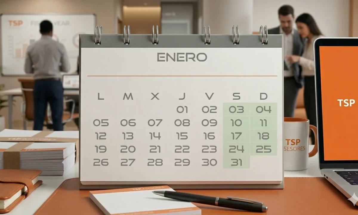 Los plazos fiscales y días inhábiles de enero 2026