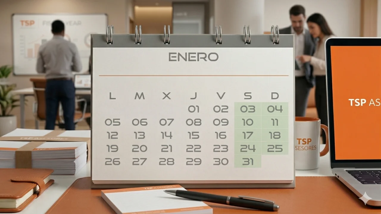 Los plazos fiscales y días inhábiles de enero 2026