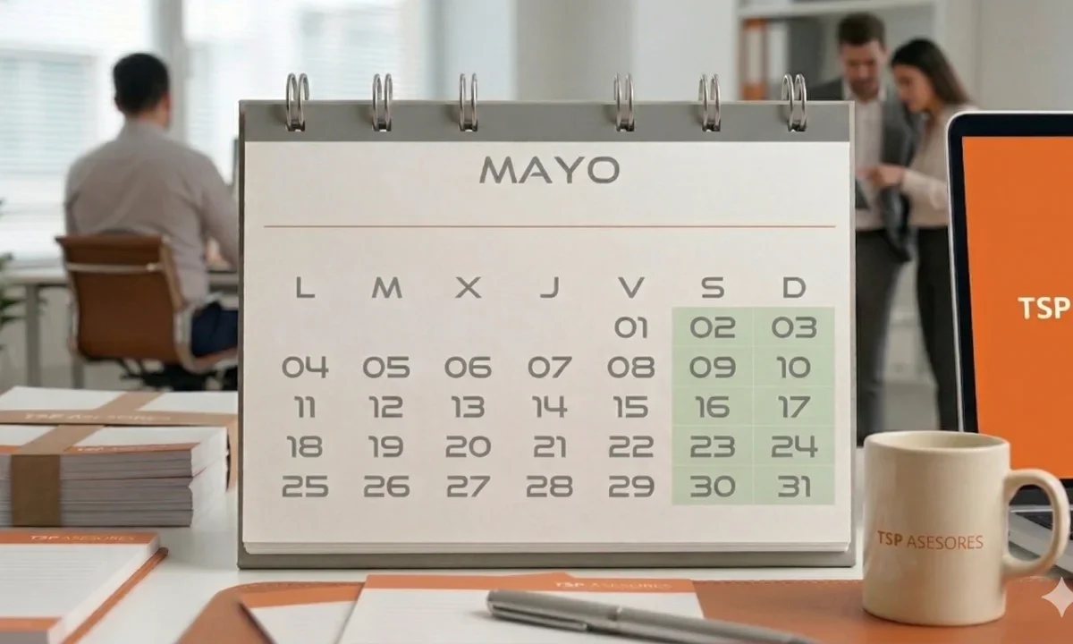 Los plazos fiscales y días inhábiles de mayo 2026
