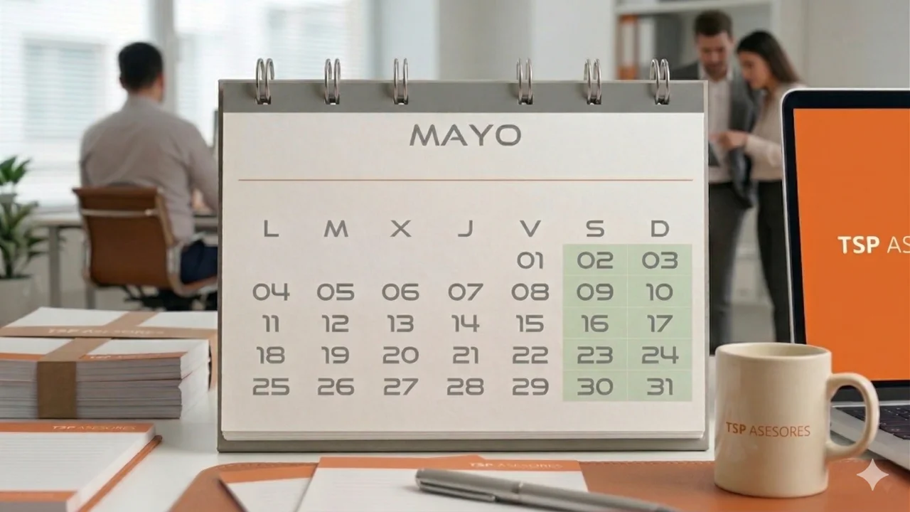 Los plazos fiscales y días inhábiles de mayo 2026
