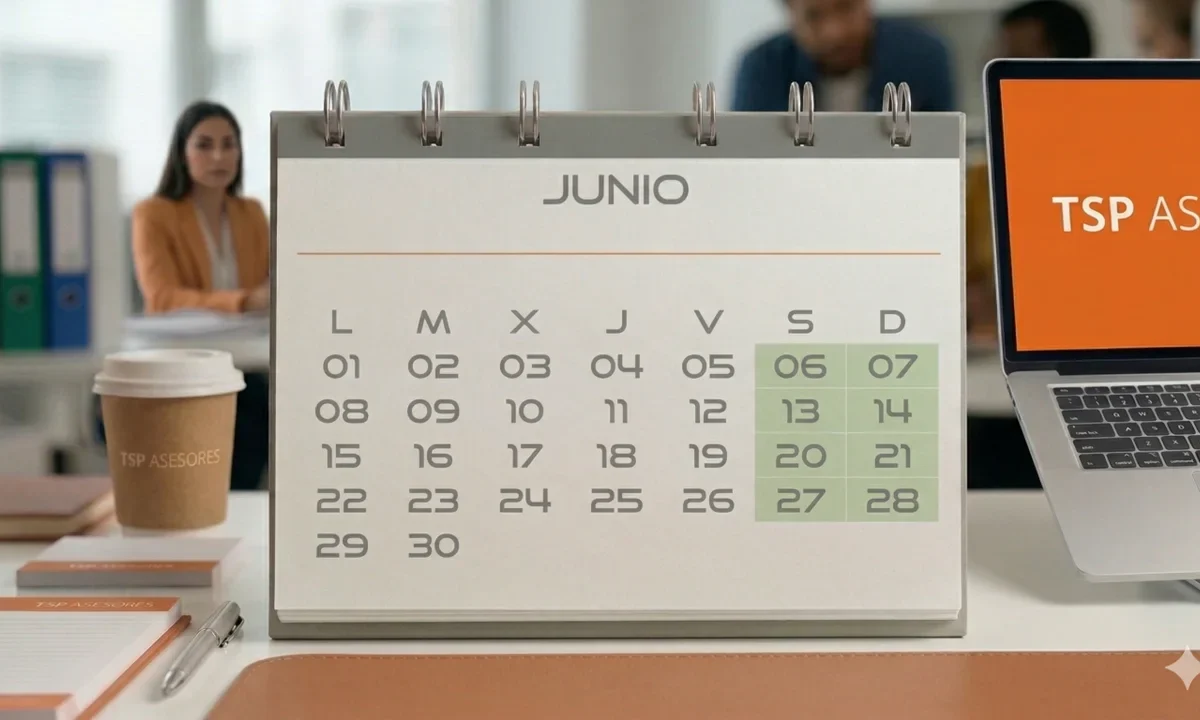 Los plazos fiscales y días inhábiles de junio de 2026