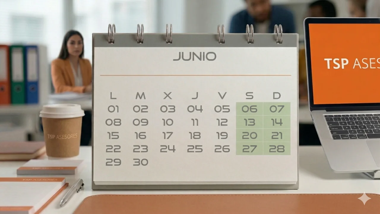 Los plazos fiscales y días inhábiles de junio 2026