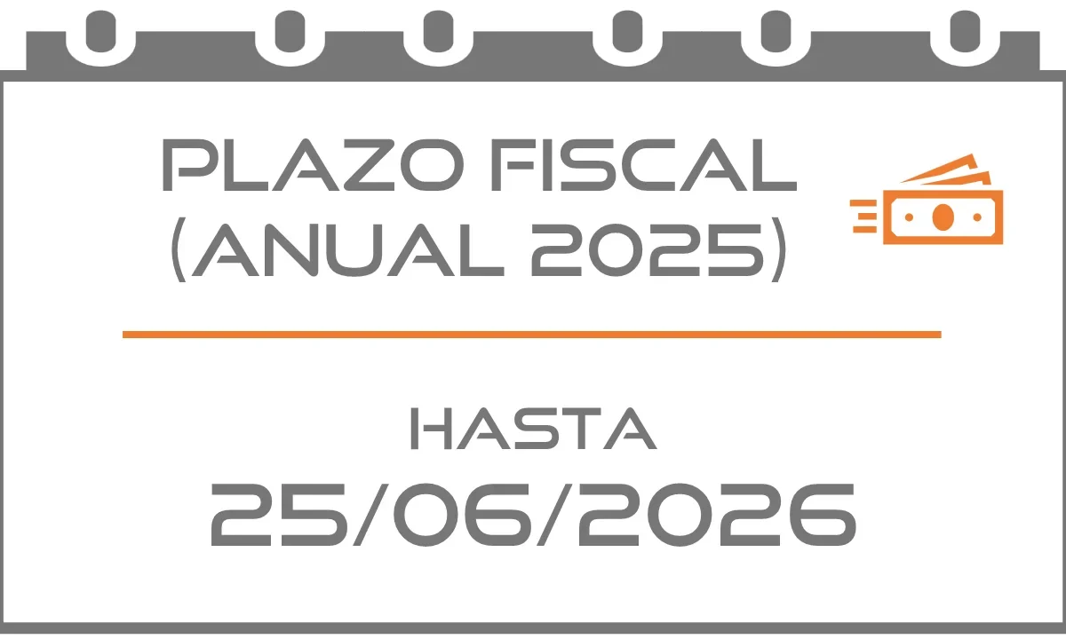 Domiciliar modelo 100: Anual (Fiscal 25/06/2026)