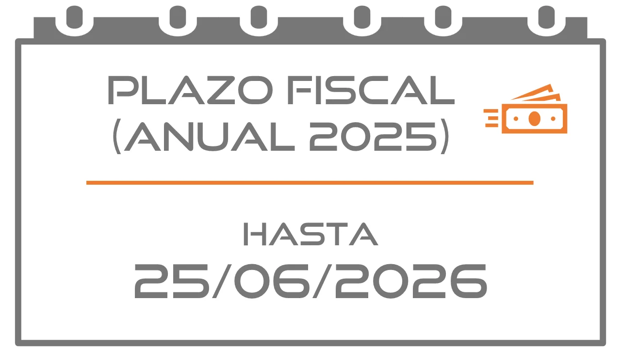 Domiciliar modelo 100: Anual (Fiscal 25/06/2026)
