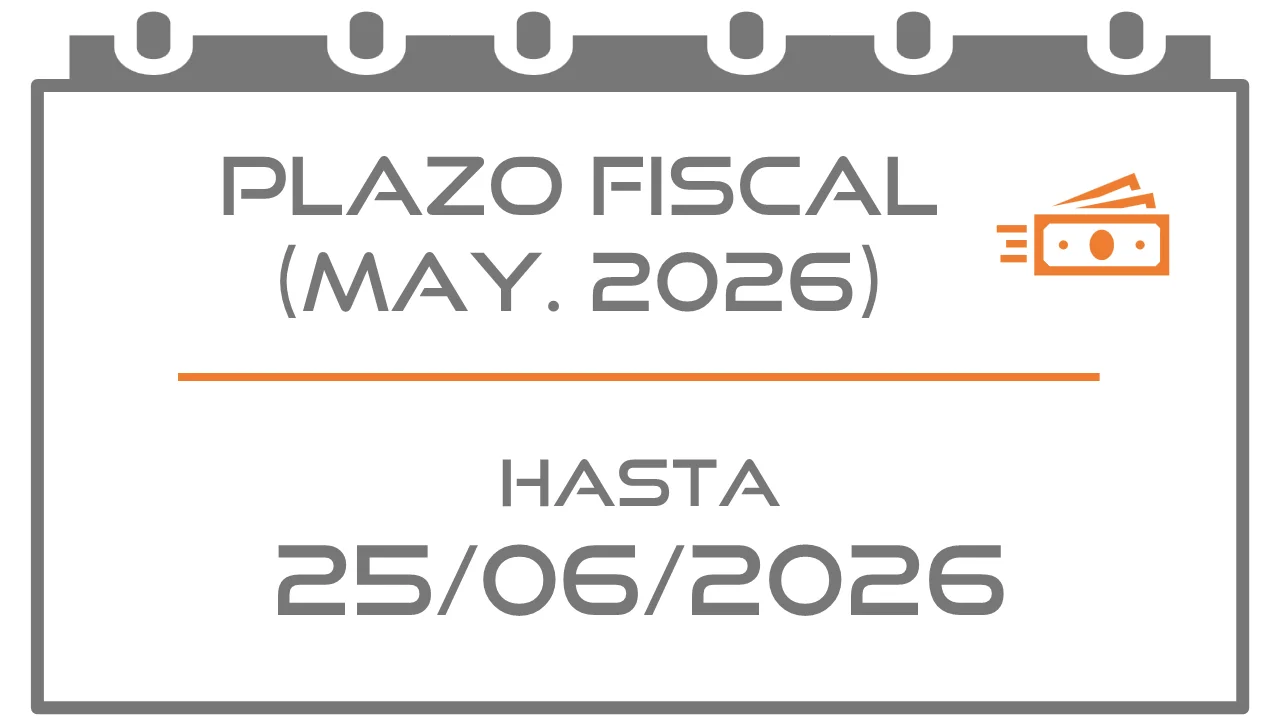 Domiciliar modelo 303: may. 2026 (Fiscal 25/06/2026)