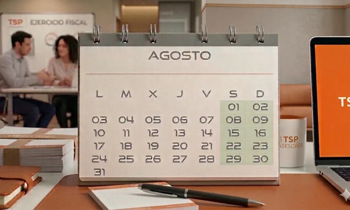 Los plazos fiscales y días inhábiles de agosto 2026