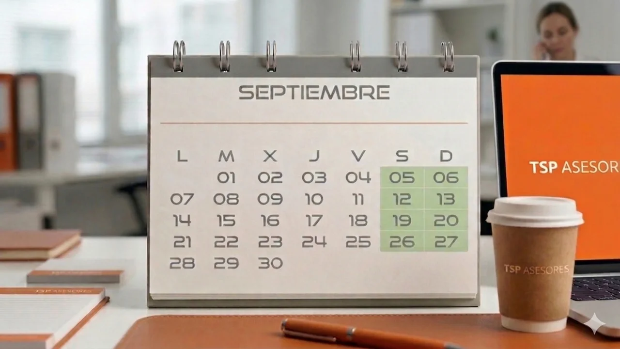 Los plazos fiscales y días inhábiles de septiembre 2026